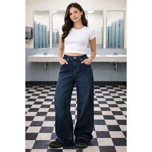 LEVIS L2 DEADSTOCK NWT Vtg Jeans Hipster Baggy Wide Leg Skater Grunge 90s Sz 7